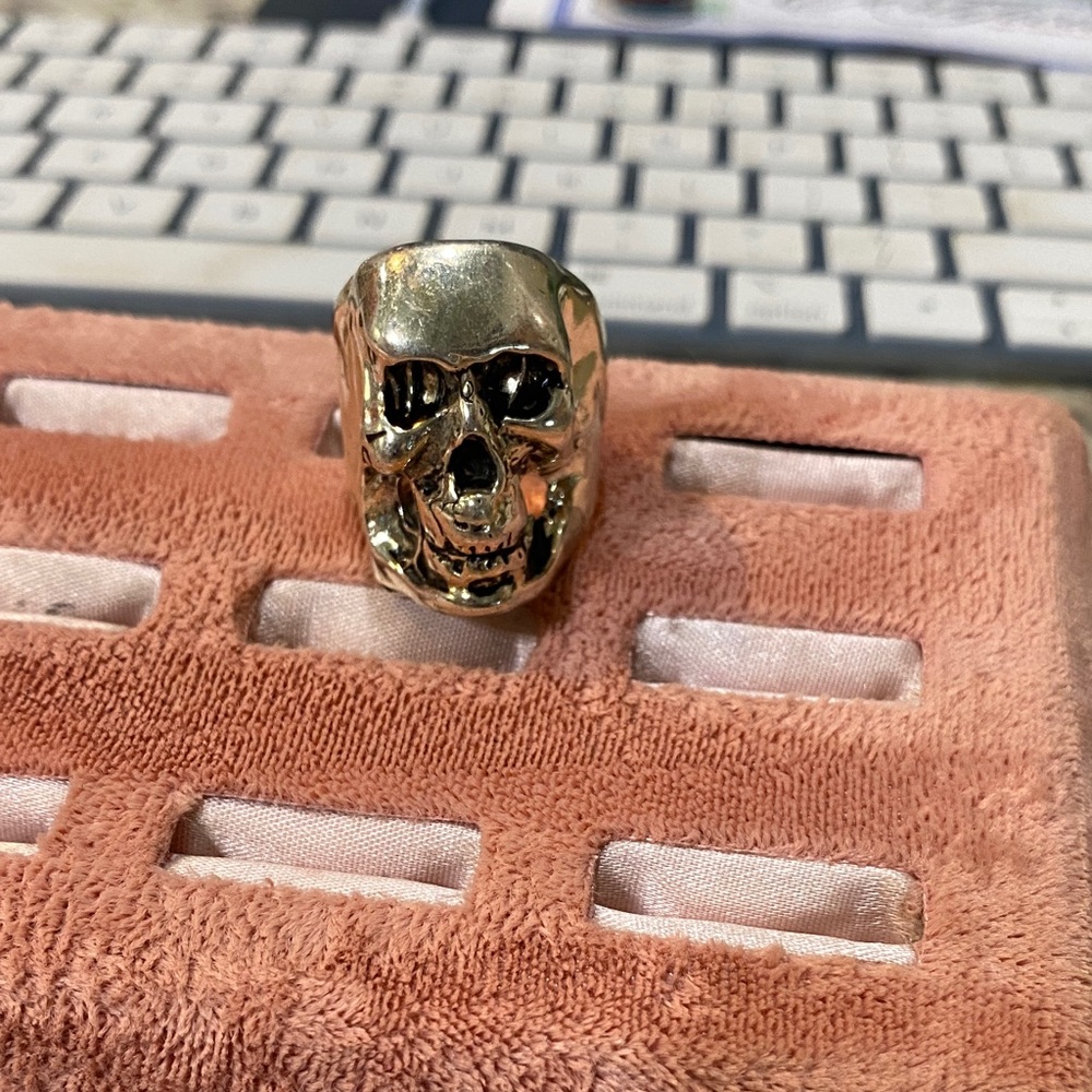 Silver Skull Ring - image 1